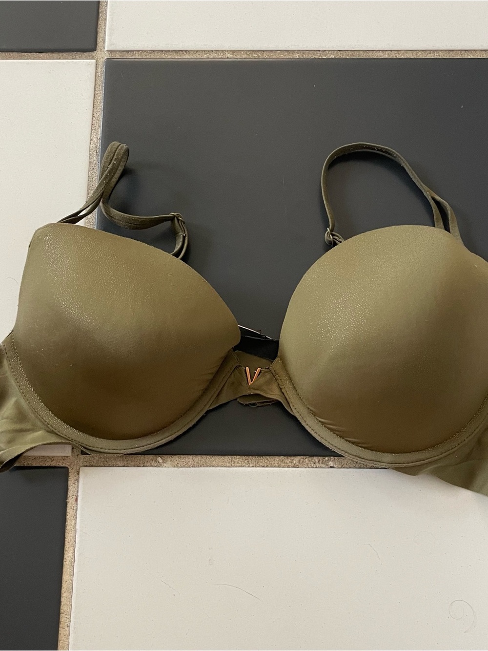 Victoria's Secret Olive Green push up T-Shirt Bra